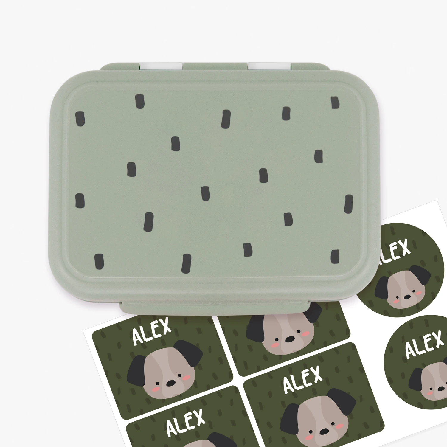 Happy Prints Olive Children's Snack Box by Lässig Happy Prints Olive Children's Snack Box by Lässig