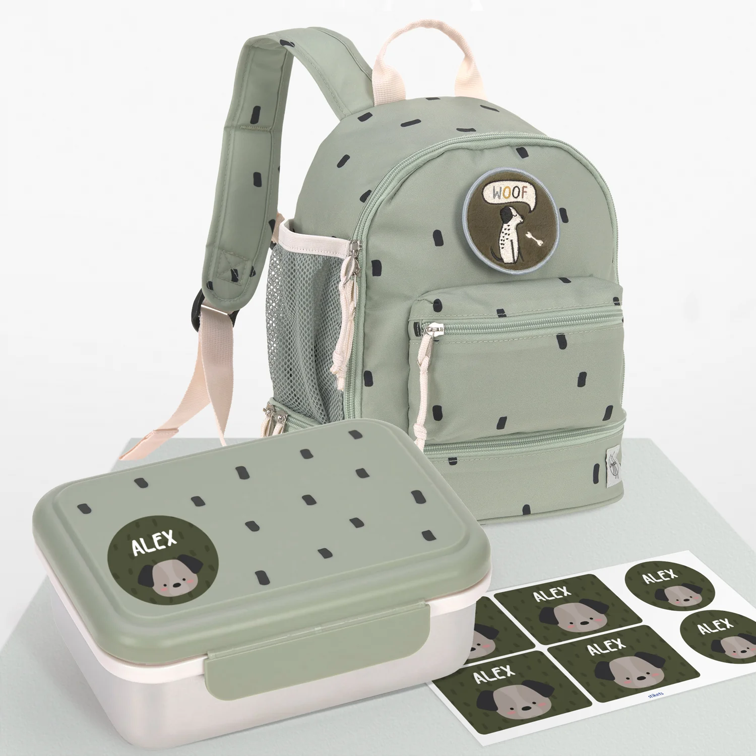 Happy Prints Olive Children's Snack Box by Lässig Happy Prints Olive Children's Snack Box by Lässig
