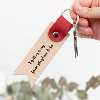 Llavero personalizado de cuero