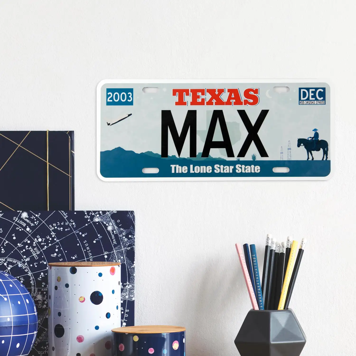 Matrícula personalizada con nombre Matrícula personalizada con nombre