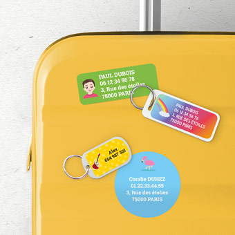 Etiquettes bagages