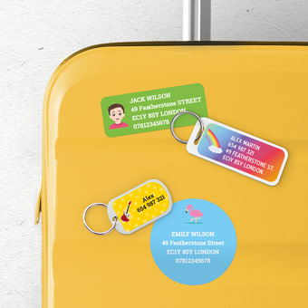 Personalised luggage tags