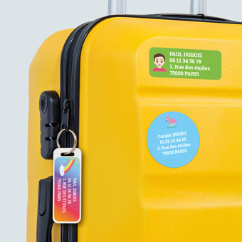 Etiquettes bagages