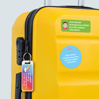 Personalised luggage tags