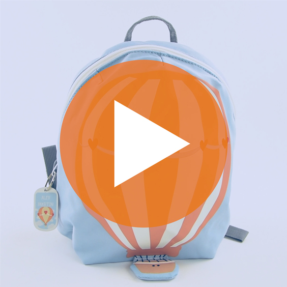 Mini motxilla Hot Air Balloon Lässig personalitzable