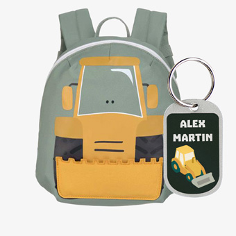 Mini zaino Escavatore Lässig personalizzabile