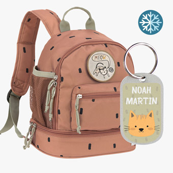 Motxilla Happy Prints Caramel Lässig personalitzable