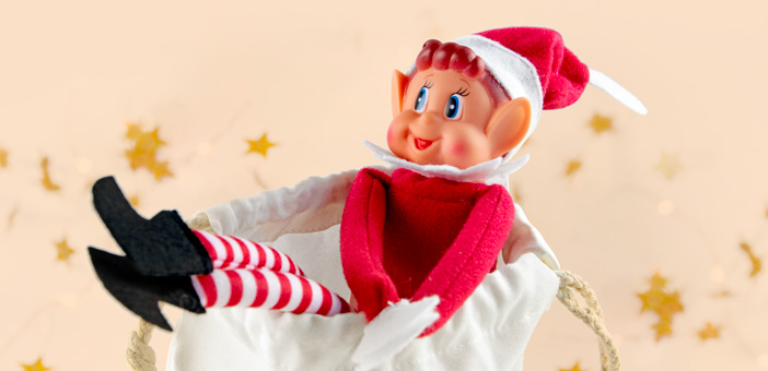 Elfo navideño travieso