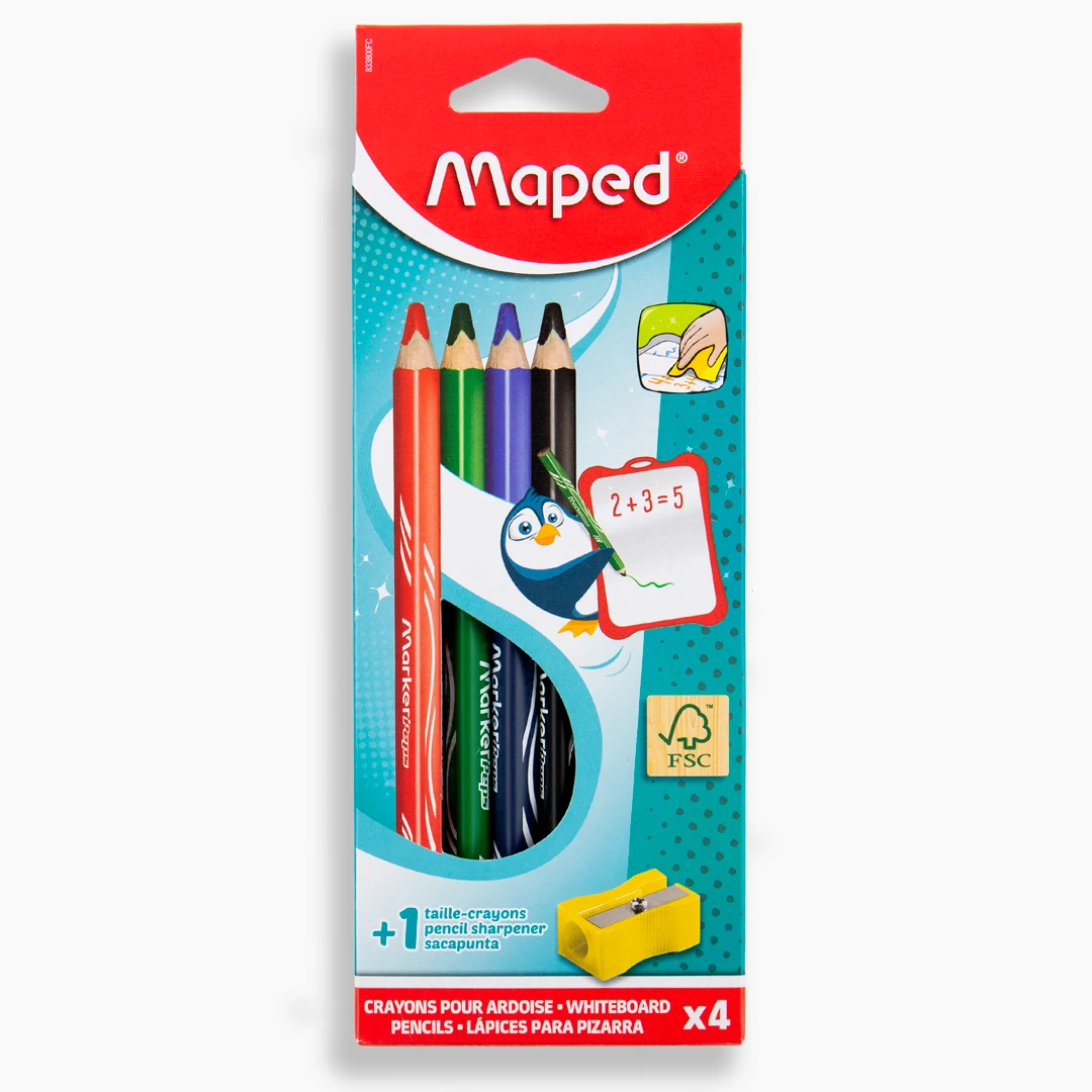  Maped - Set 4 whiteboard pencil