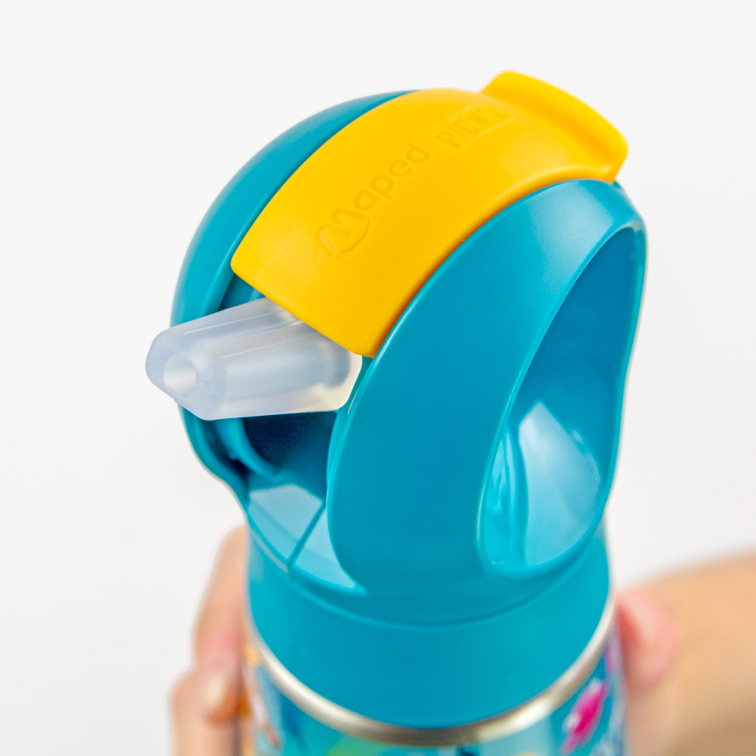 Borraccia Maped con cannuccia che fa le bolle per bambini