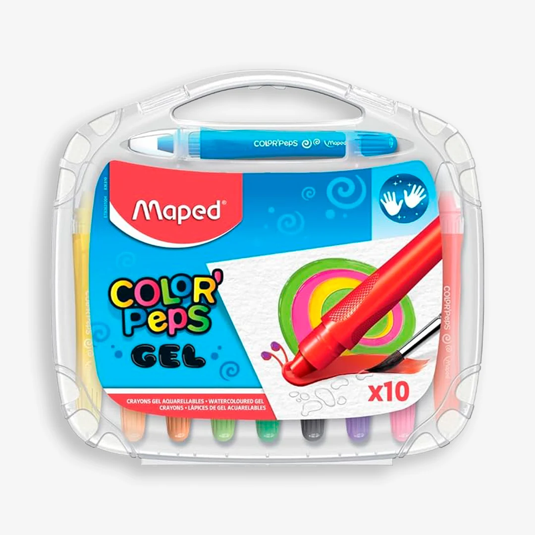 Maped-10 lapices gel color peps caja plastic Maped-10 lapices gel color peps caja plastic