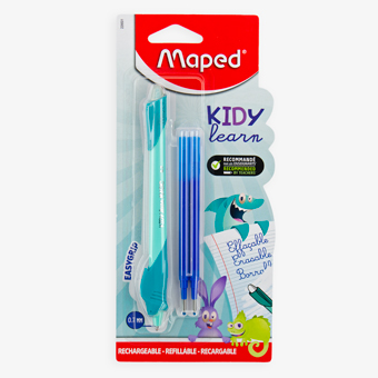 Kidy Learn Blue Erasable Pen with 2 Refills – Maped