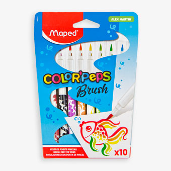 Brush-Marker für Kinder – Color’Peps Brush Maped