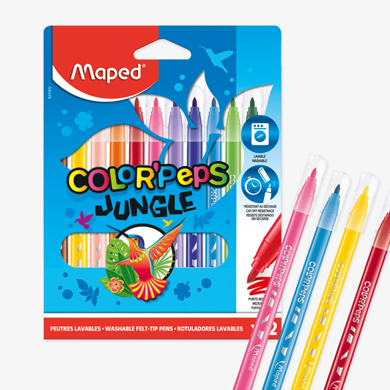 Maped Color'Peps Jungle Pack de 12 Retoladors
