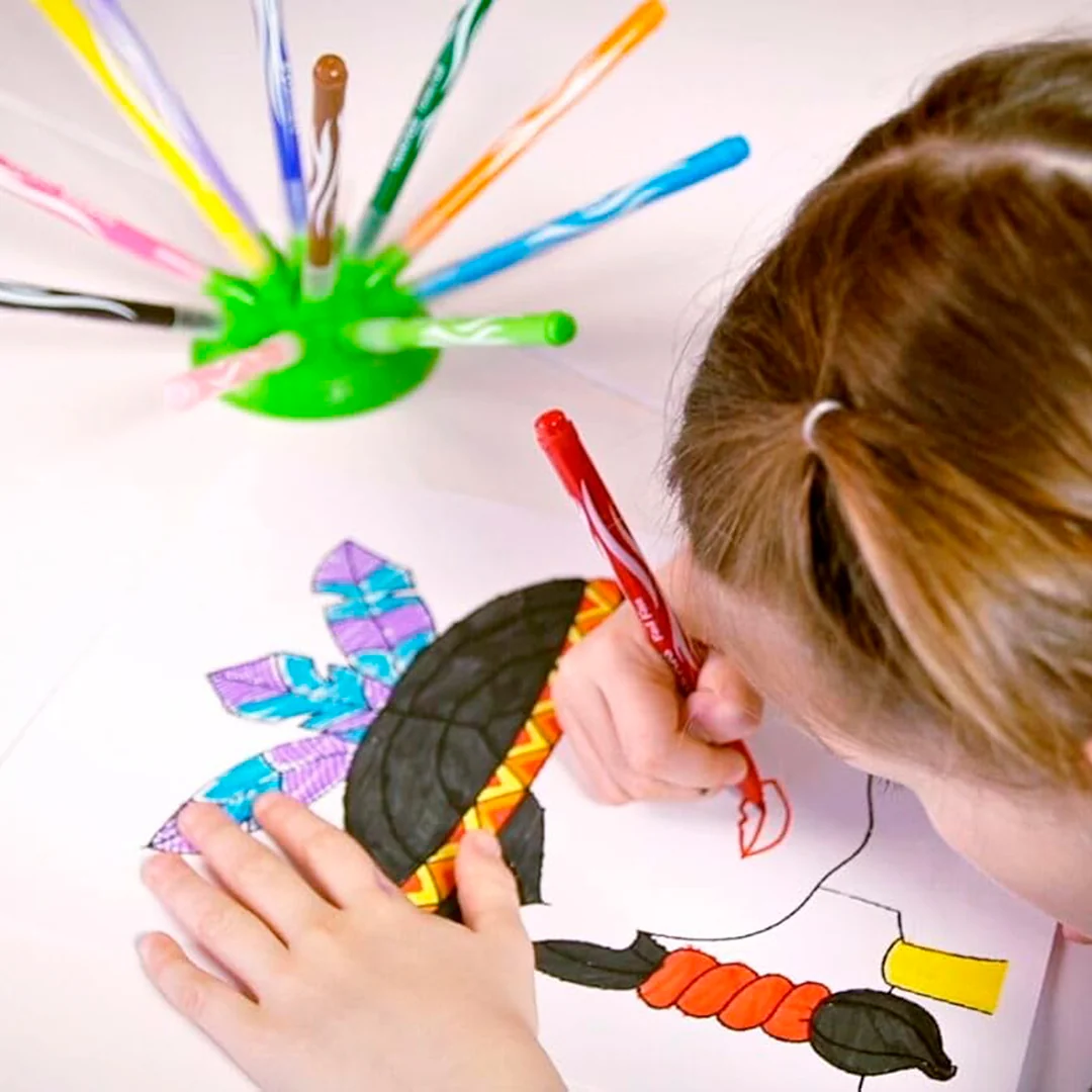 Colouring Case with 15 Infinity Pencils + 12 Jungle Markers – Maped Color’Peps