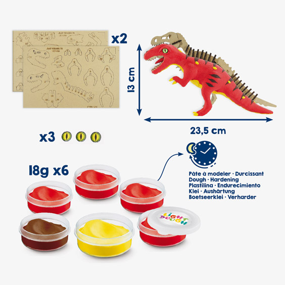 Set de manualidades para construir y modelar Dinos Factory de Maped Creativ