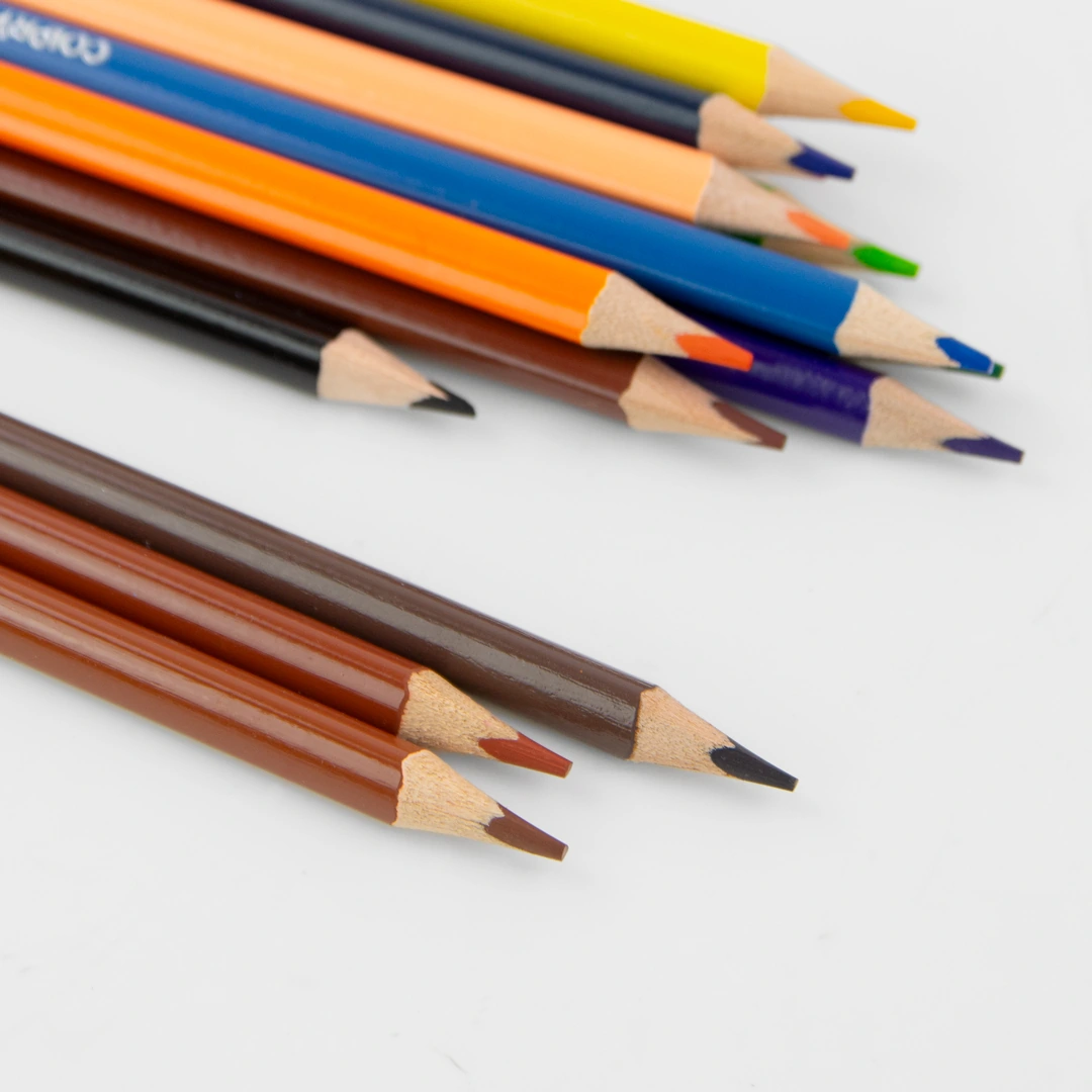 12 Colouring Pencils + 3 Duo Skin-Tone Pencils – Maped Color’Peps