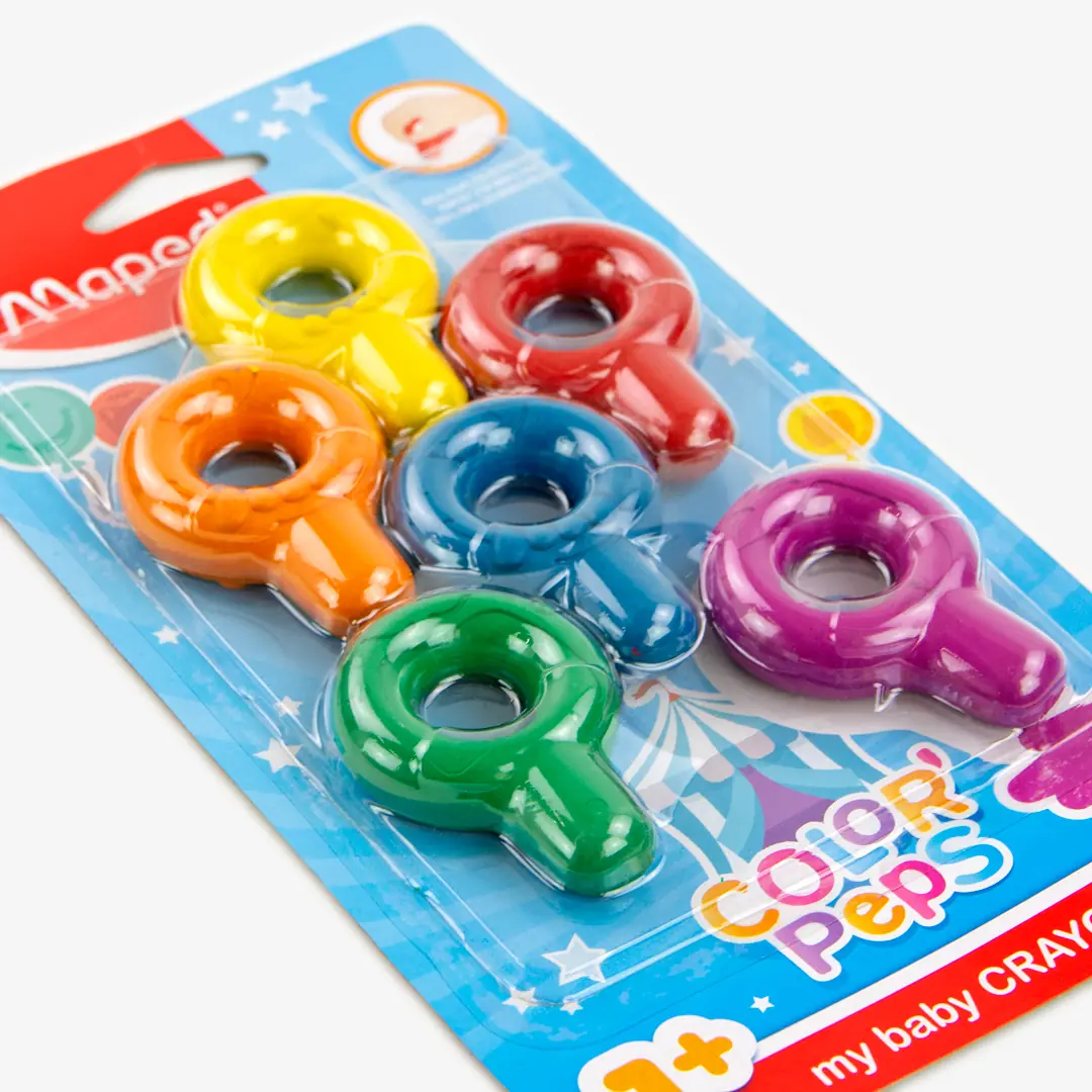 6 Colouring Crayons for Babies Aged 1+ – Color’Peps Early Age by Maped