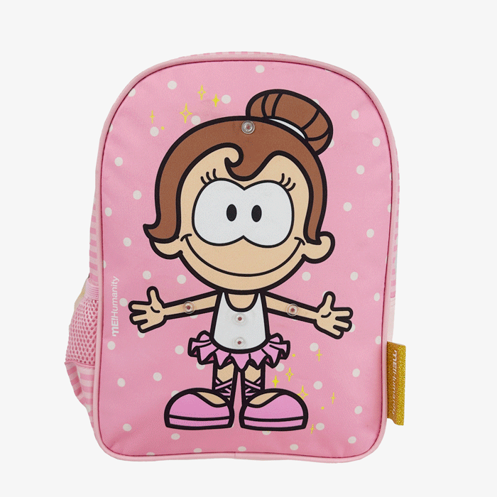 Kinder-Rucksack mit Berufsmotiven in Rosa – von CYP Brands