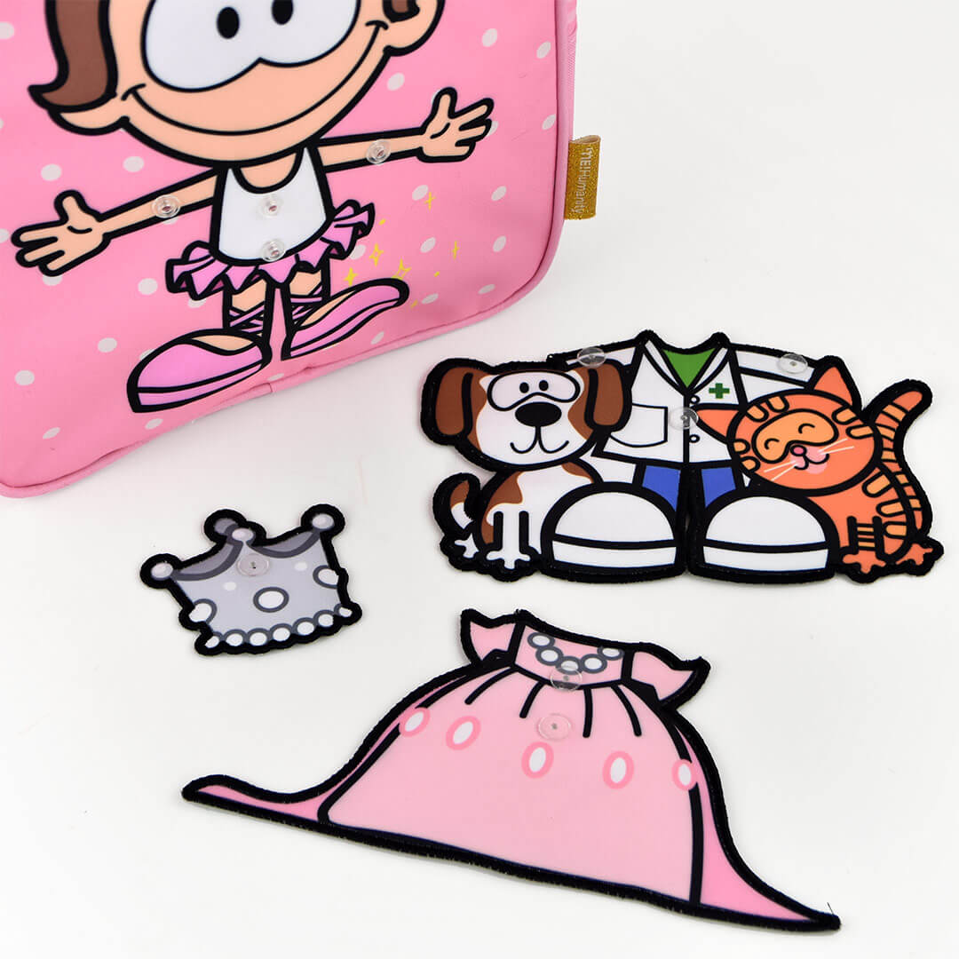 Kinder-Rucksack mit Berufsmotiven in Rosa – von CYP Brands
