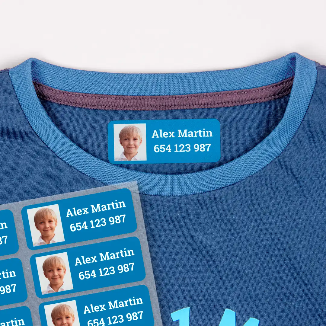 Medium Iron-on Photo Clothing Labels