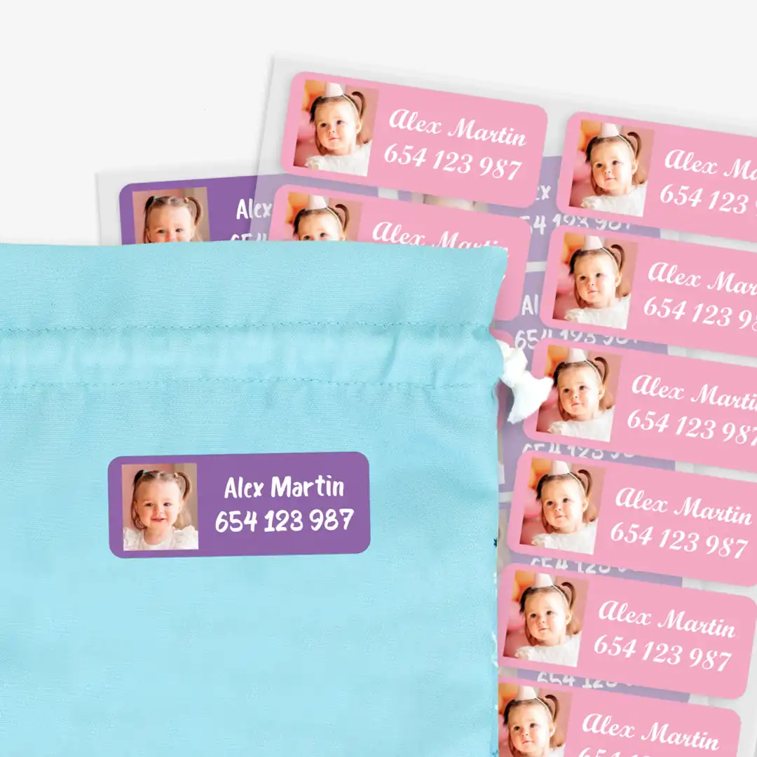 Medium Iron-on Photo Clothing Labels