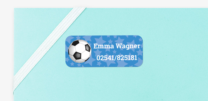 Mittlere Namenssticker