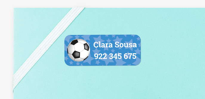 Etiquetas autocolantes médias