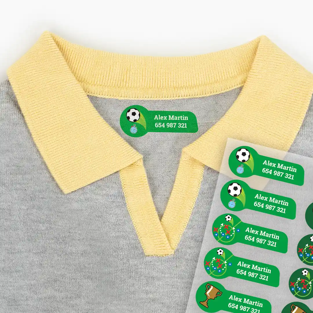 Medium thematic iron-on labels