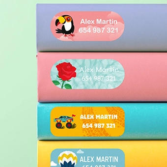 Średnie naklejki tematyczne