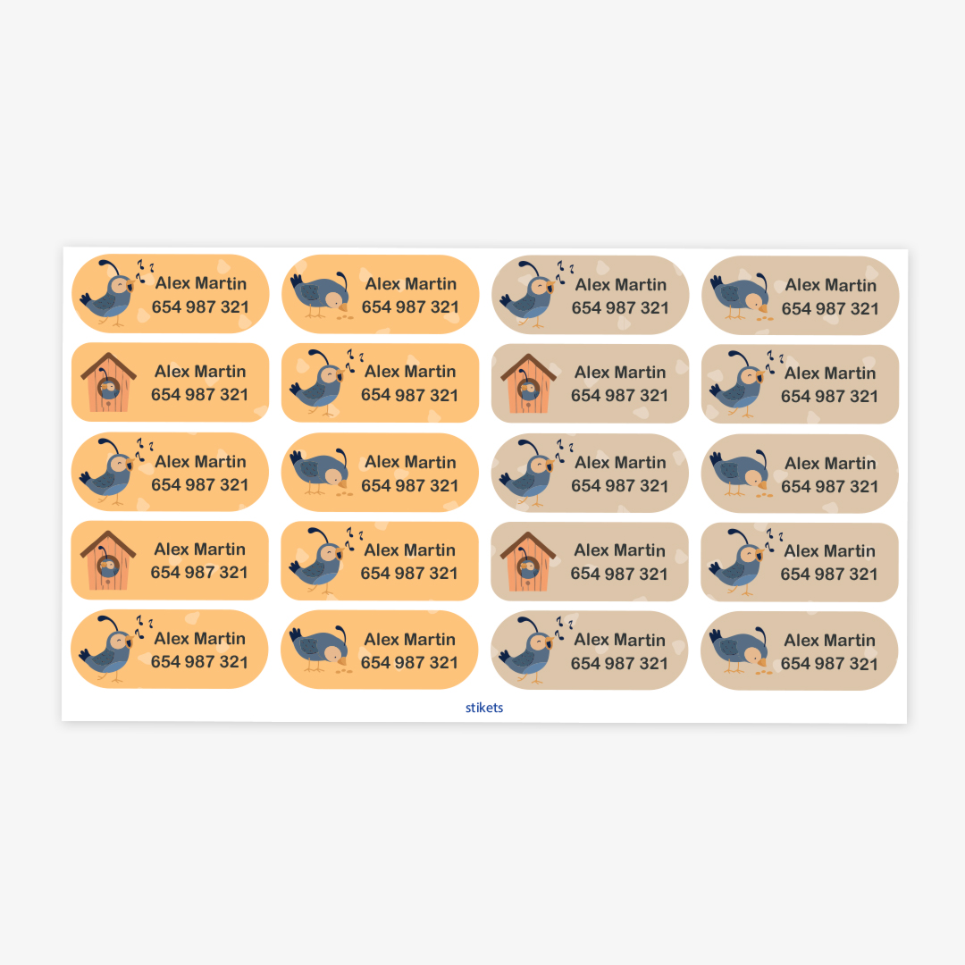 Medium Thematic Name Labels