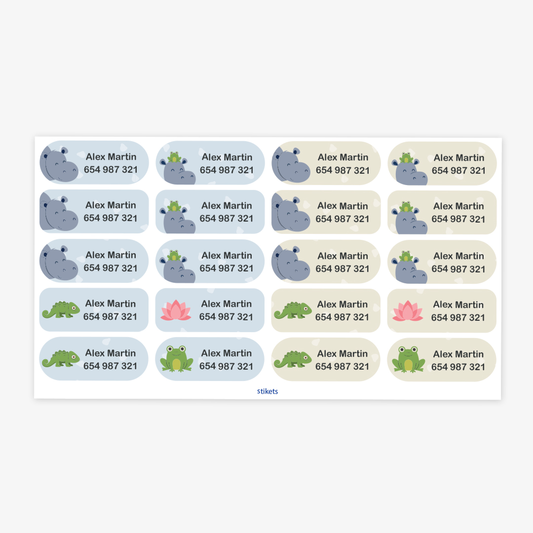 Medium Thematic Name Labels