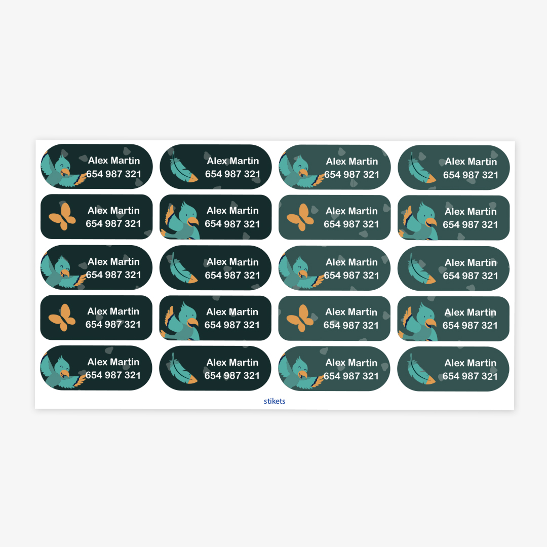 Medium Thematic Name Labels