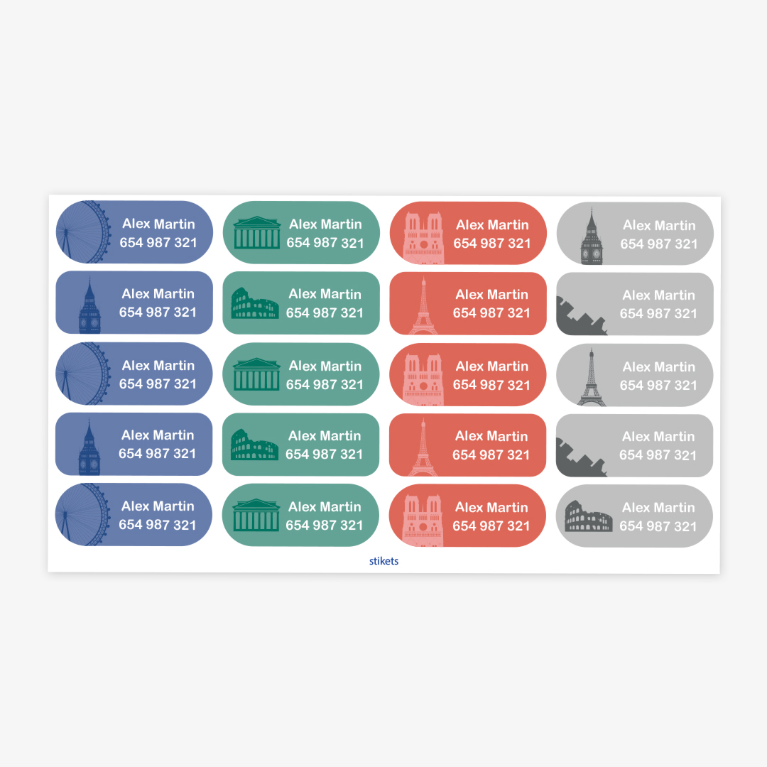 Medium Thematic Name Labels