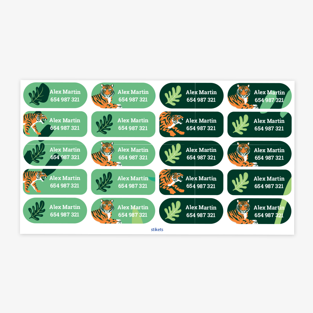 Medium Thematic Name Labels