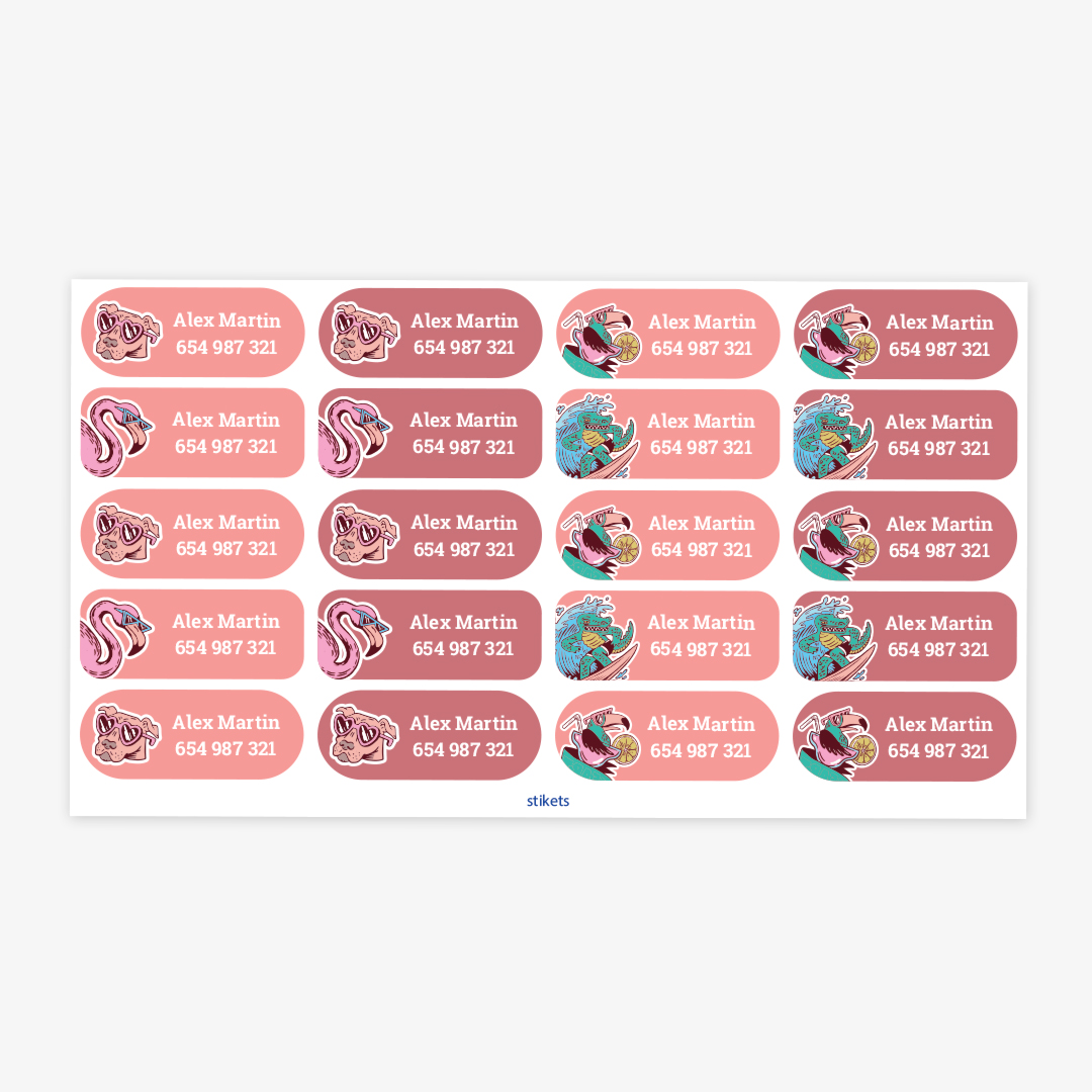 Medium Thematic Name Labels