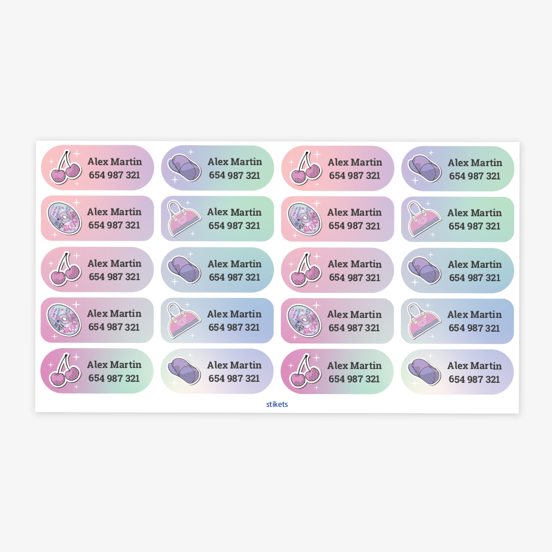 Medium Thematic Name Labels