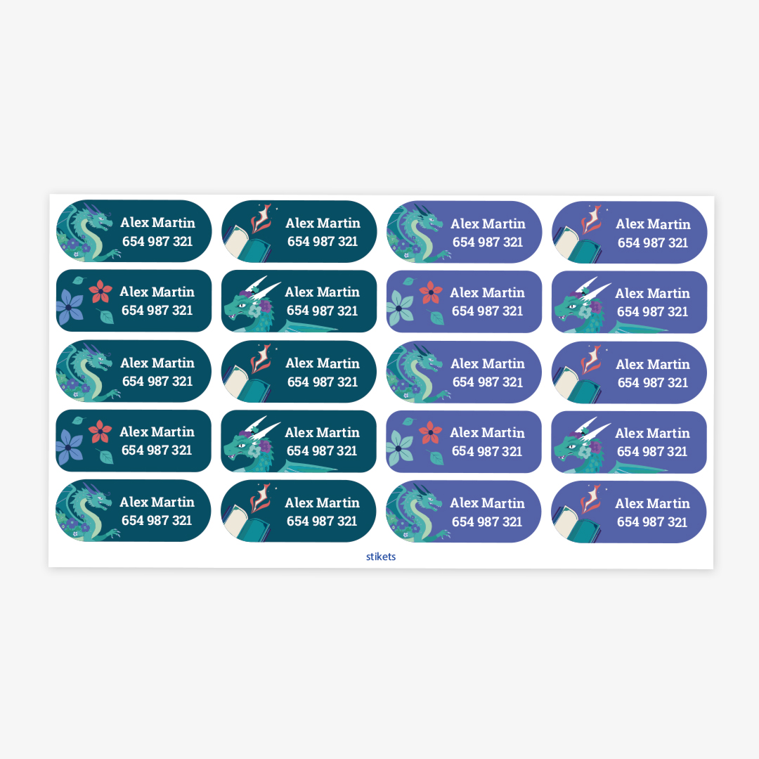 Medium Thematic Name Labels