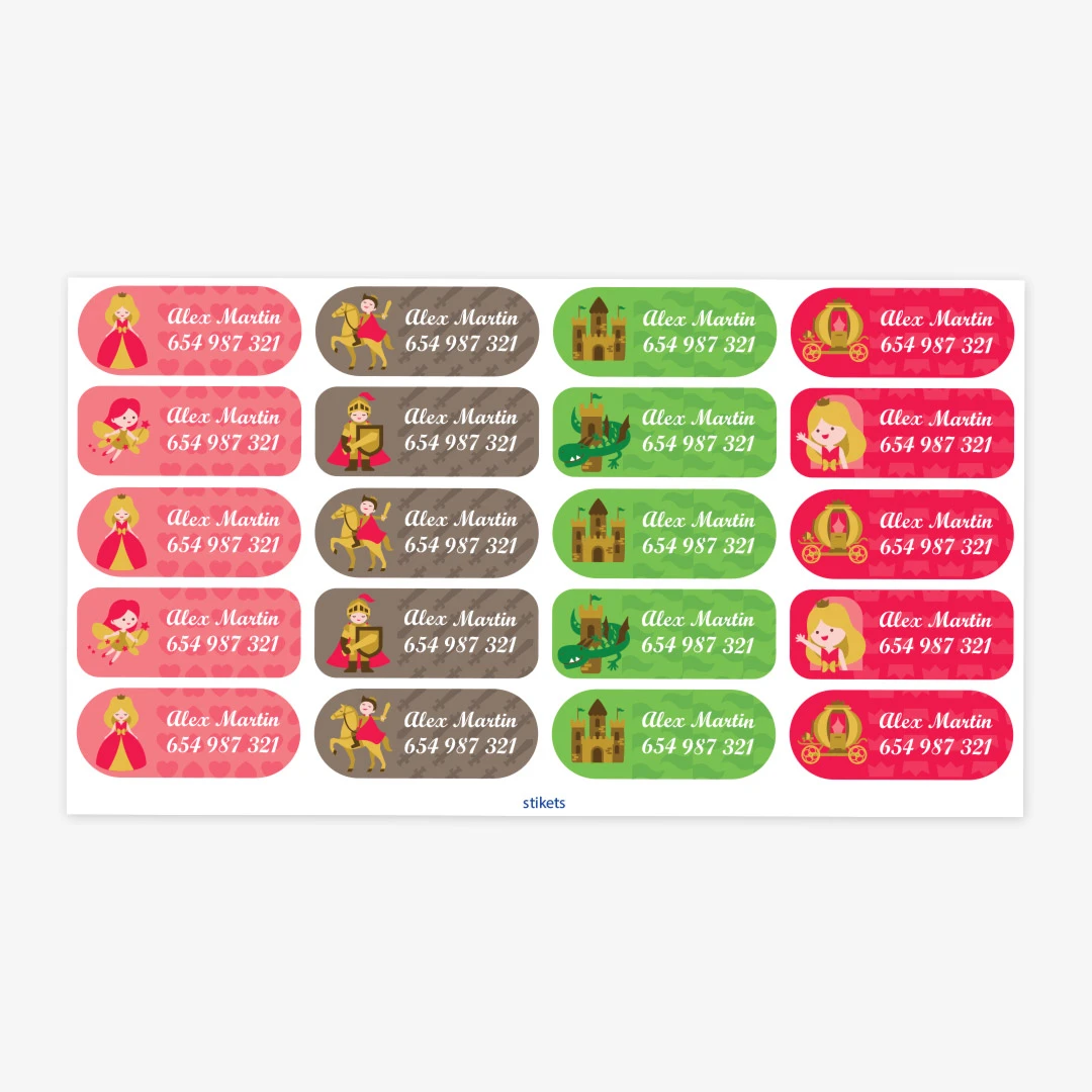 Etiquettes thématiques moyennes