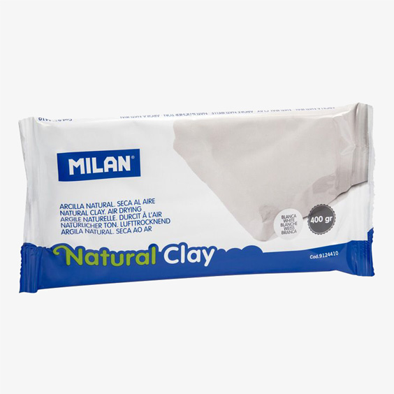 Milan Natural Modeling Clay. White (400 gr)