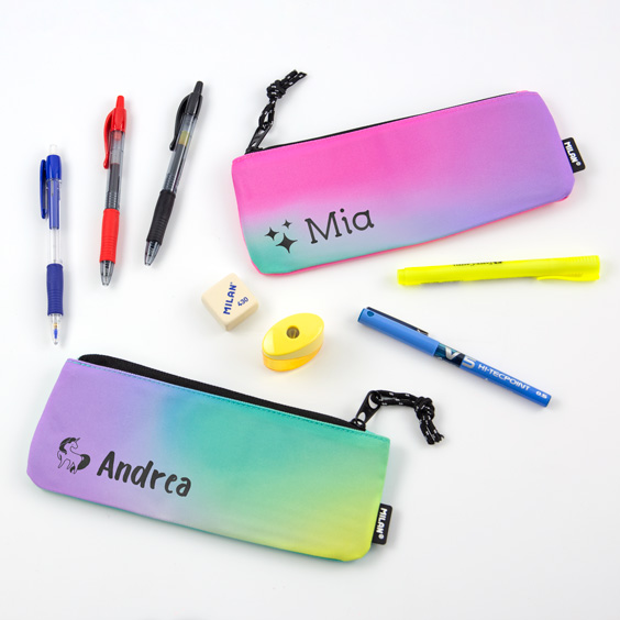 Small flat pencil case Sunset by Milan