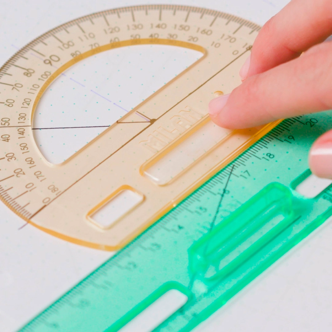 Kit 4 reglas de trazado transparentes MILAN