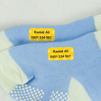 Mini Iron-On Name Labels