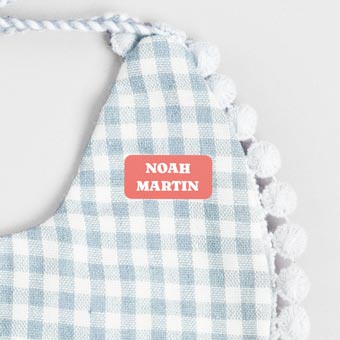 Mini Iron-On Clothing Labels