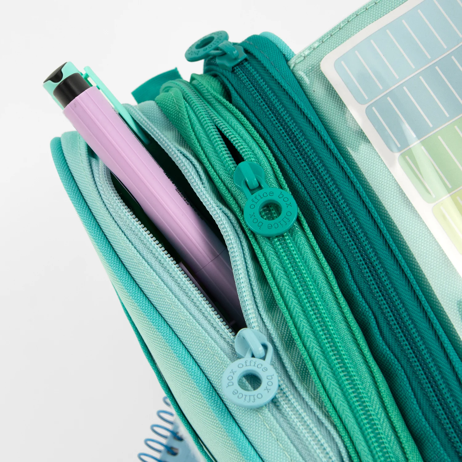 Green Three-zipper School Cases Green Three-zipper School Cases