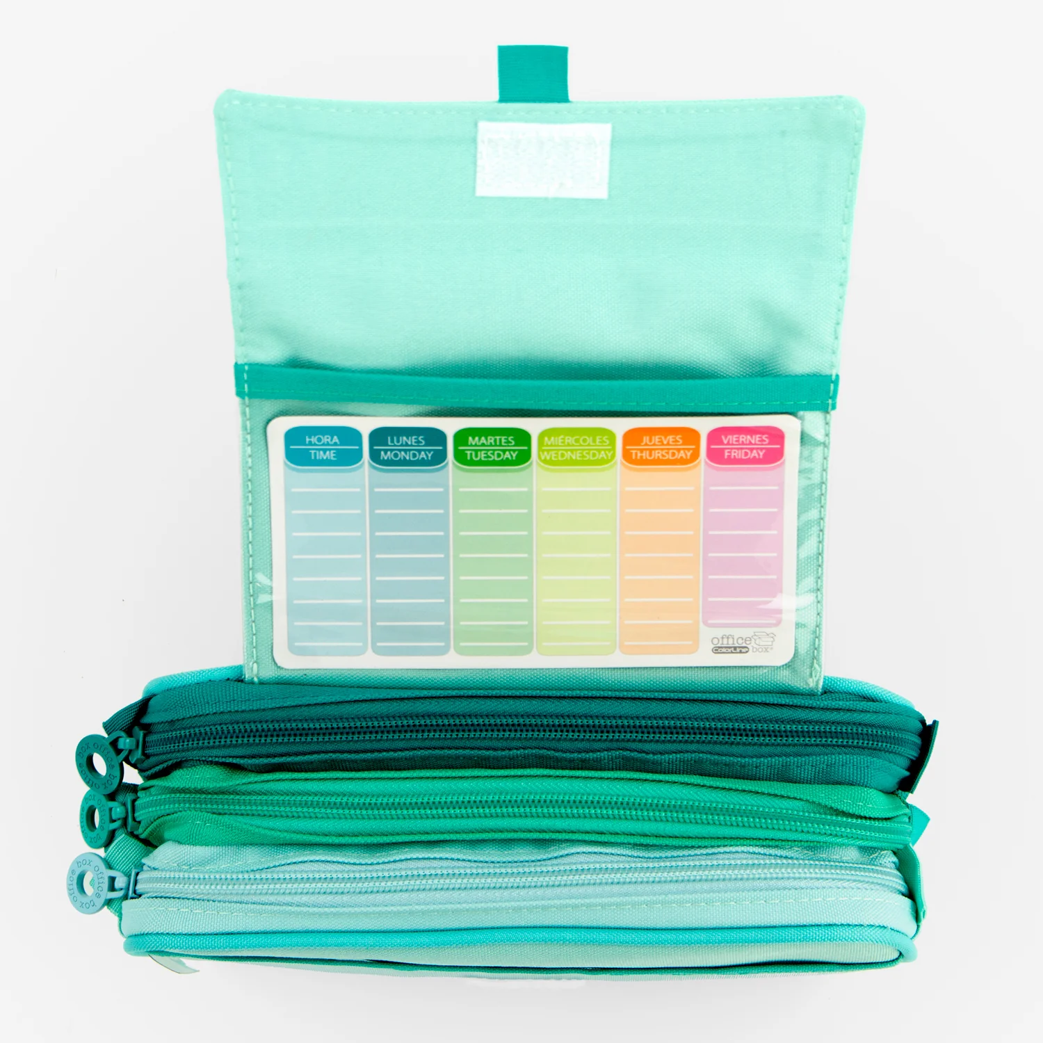 Green Three-zipper School Cases Green Three-zipper School Cases