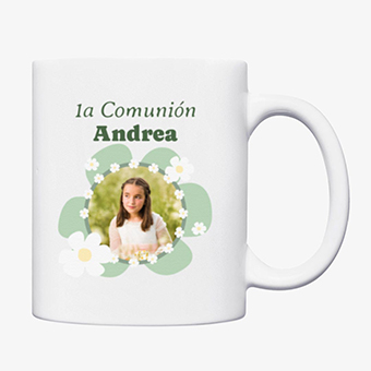 Taza personalizada de cerámica para comuniones