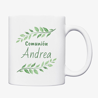 Taza personalizada de cerámica para comuniones