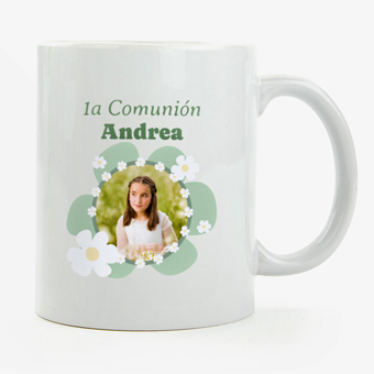 Taza personalizada de cerámica para comuniones