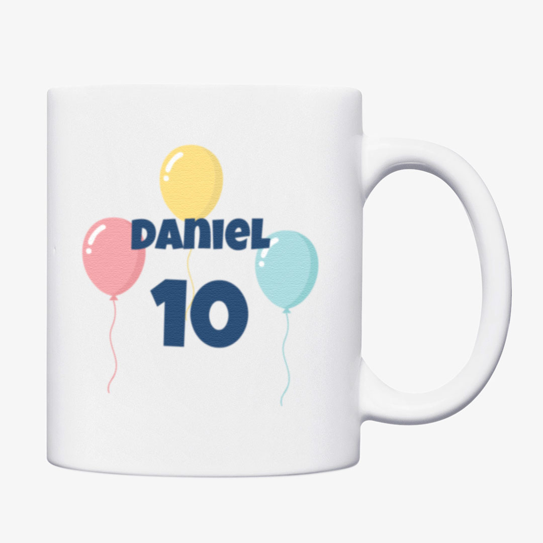 Taza de cerámica para cumpleaños